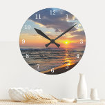 Custom Photo Personalized Wall Clock<br><div class="desc">Upload a photo, add text, and easily create your personalized photo wall clock. Click CUSTOMIZE FURTHER to change the text color. You can TRANSFER this DESIGN on other Zazzle products and adjust it to fit most of the Zazzle items. Standard Studio designs are made in high-resolution vector graphics for a...</div>