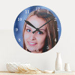 Custom Photo Personalized Wall Clock<br><div class="desc">Upload a photo, and easily create your personalized photo wall clock. You can TRANSFER this DESIGN on other Zazzle products and adjust it to fit most of the Zazzle items. Standard Studio designs are made in high-resolution vector graphics for a professional print. Thank you for choosing our designs and stopping...</div>
