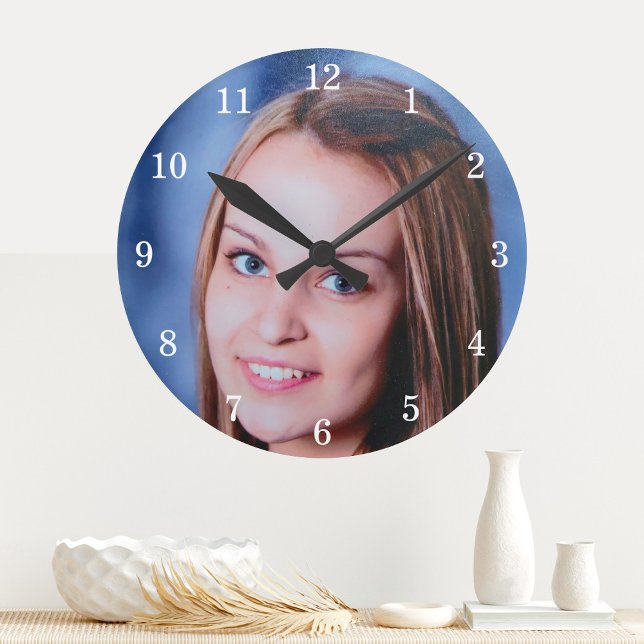 Custom Photo Personalized Wall Clock (Creator Uploaded)