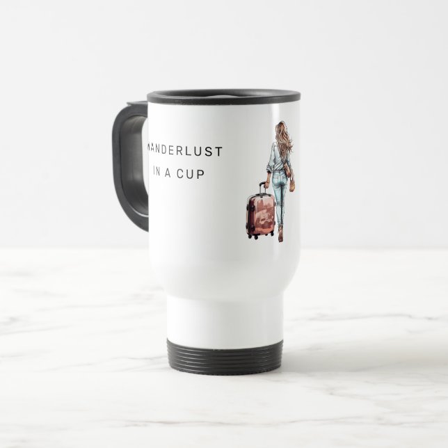 Custom Photo Personalized Wanderlust In A Cupp Travel Mug (Front Left)
