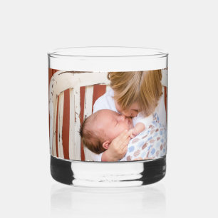 Custom Photo Personalized Whiskey Glass