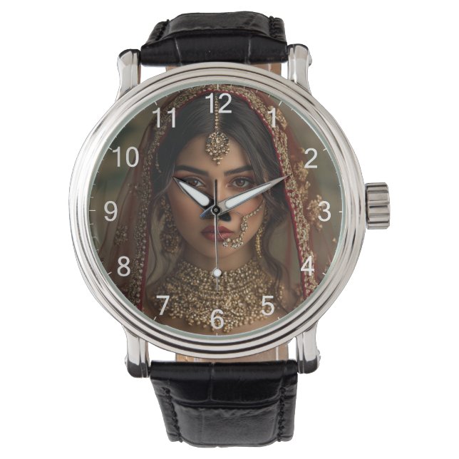Custom Photo Personalized Wrist Watch (Front)