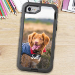 Custom Photo Pet Dog Cat Cute Stylish Photo OtterBox Defender iPhone SE/8/7 Case<br><div class="desc">Now you can carry your best friend with you wherever you go with this custom dog pet photo iPhone case . This photo with personalized name design is trendy, elegant, cool and cute. Customize with your favorite dog photo, cat photo, or any pet with paws ! Add name to personalize....</div>
