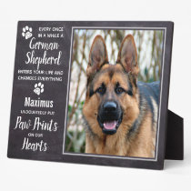 Custom Photo Pet Dog German Shepherd Memorial Plaque Custom Photo Pet Dog German Shepherd Memorial Plaque