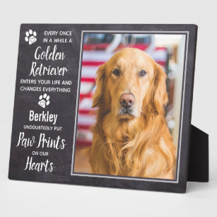 Golden Retriever Home Address Sign Mail House Dog Memorial Pet English 