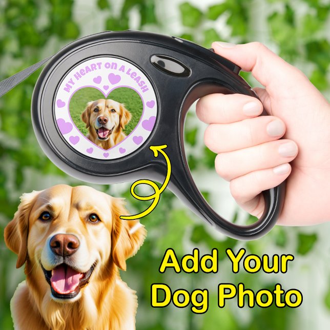 Custom Photo Pet Dog lover Walker  Retractable Pet Leash (Creator Uploaded)