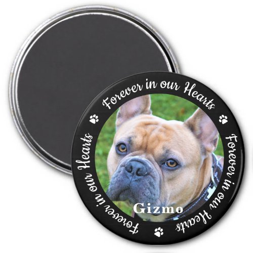 Custom Photo Pet Dog Memorial Fridge Magnet