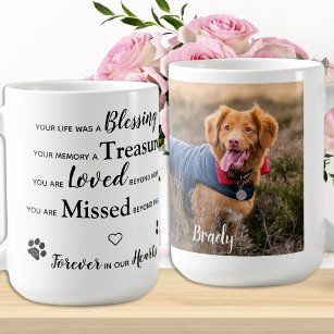 Custom Photo Pet Loss Gift Pet Memorial Coffee Mug