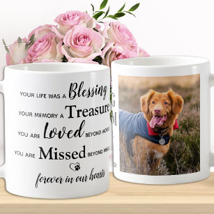 Custom Photo Pet Loss Keepsake Pet Memorial Coffee Mug
