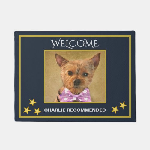 Custom Photo Pet Name Welcome  Doormat