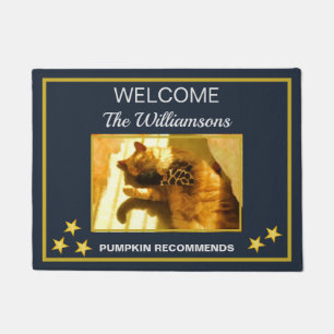 Custom Photo Pet Name Welcome Doormat