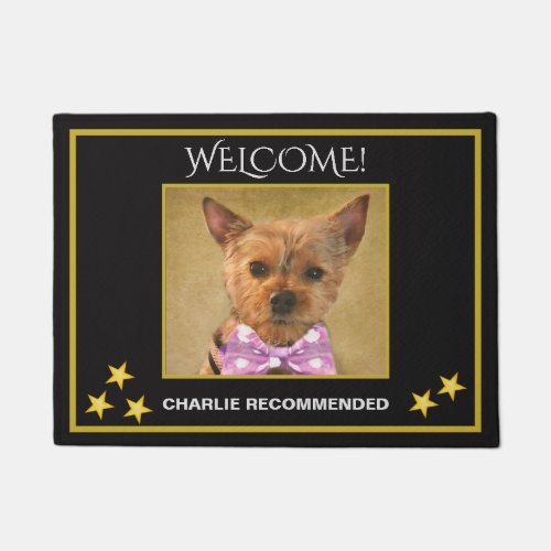 Custom Photo Pet Name Welcome Doormat