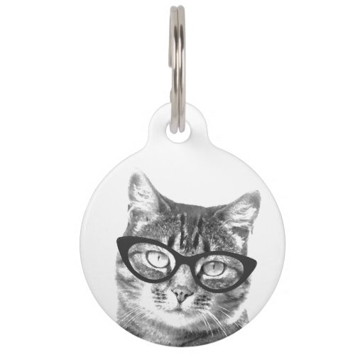 Custom photo pet tag for dog or cat owner