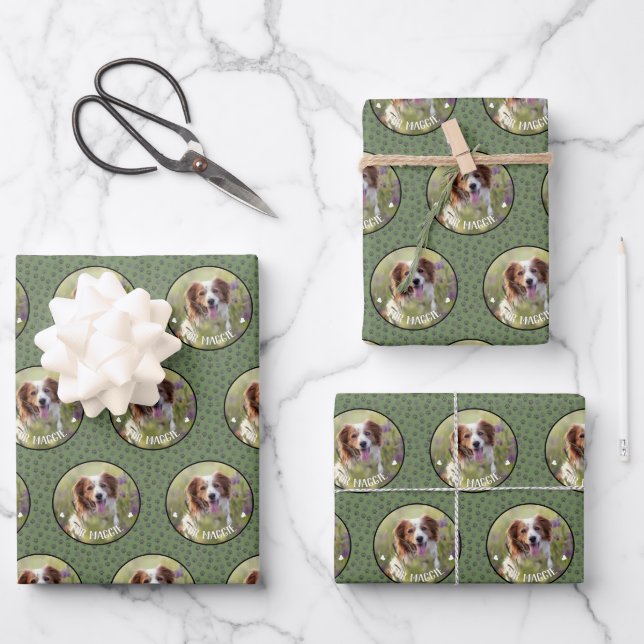Custom Photo Pet Wrapping Paper Sheets (Front)