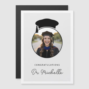 Custom Photo PhD Doctorate Degree Magnetic Card