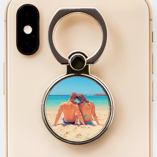 Custom Photo Phone Ring Stand Your Own Design (Close Up)