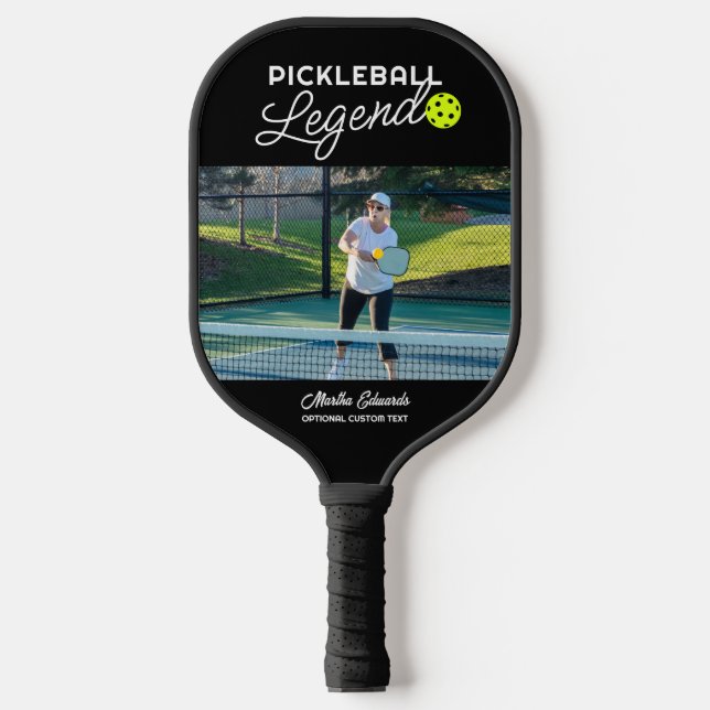 Custom Photo Pickleball Legend Personalized Paddle (Front)
