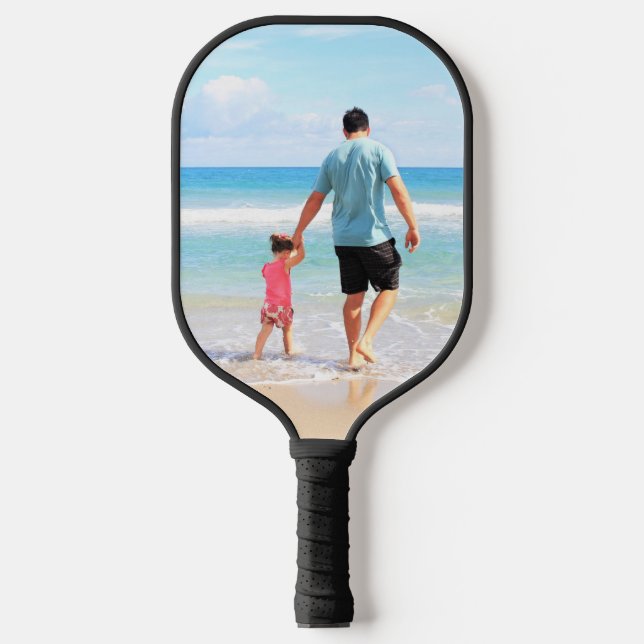 Custom Photo Pickleball Paddle with Your Super DAD (Front)