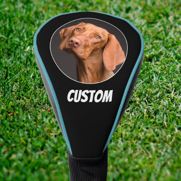 Custom Photo / Picture and Name / Text Fun Golfer Golf Head Cover