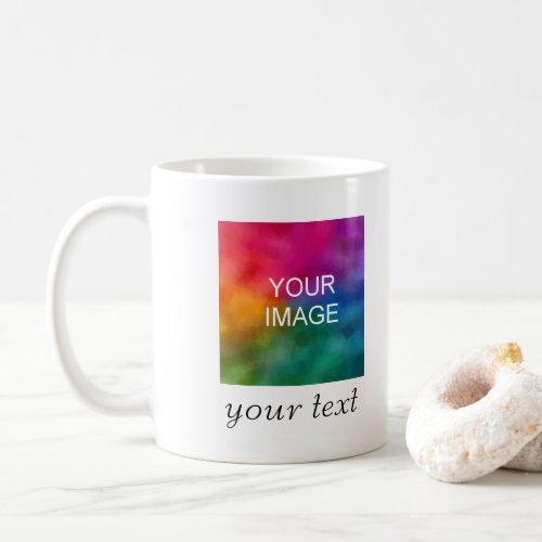 Custom Photo Picture Handwritten Text or Names Coffee Mug