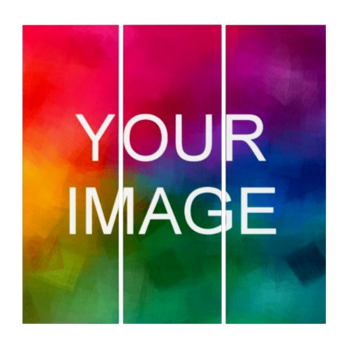 Custom Photo Picture Image Business Logo Acrylic Triptych