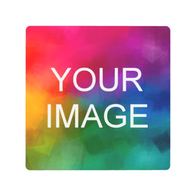 Custom Photo Picture Image Business Logo Modern Metal Print (Front)