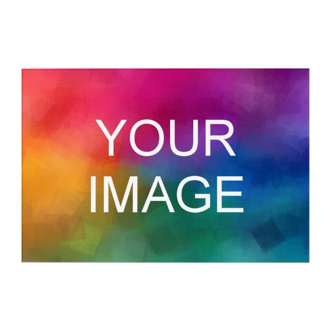 Custom Photo Picture Image Logo Horizontal Acrylic Print (Front)