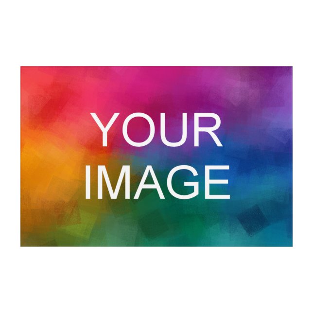 Custom Photo Picture Image Logo Horizontal Large Acrylic Print (Front)