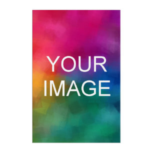 Custom Photo Picture Image Logo Vertical Large Acrylic Print