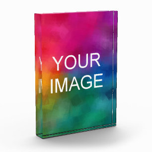 Custom Photo Picture Image Or Logo Vertical Block