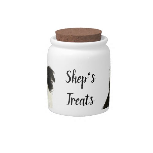 Custom Photo Picture Your Dog  Name Dog Treat Jar