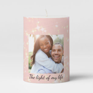 Custom Photo Pillar Candle
