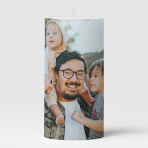 Custom Photo Pillar Candle