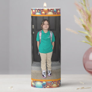 Custom Photo Pillar Candle