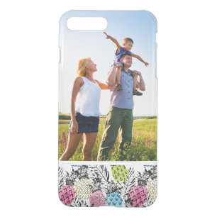 Custom Photo Pineapple Grunge Palms iPhone 8 Plus/7 Plus Case