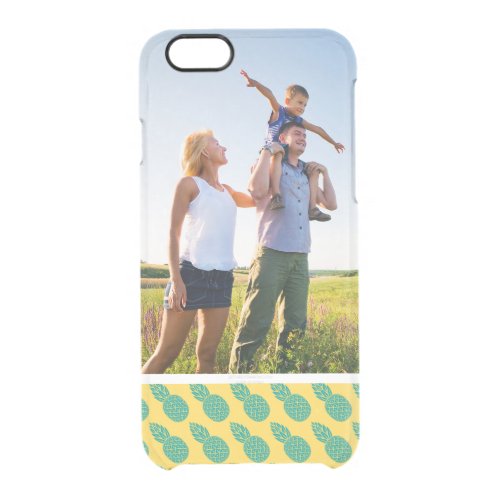 Custom Photo Pineapple Pattern Clear iPhone 66S Case