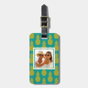 Custom Photo Pineapple Tropical Fruit Luggage Tag