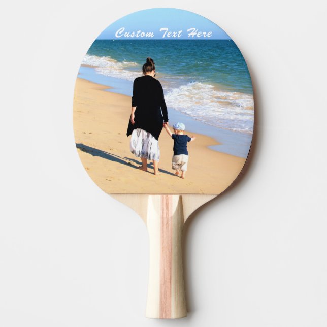 Custom Photo Ping Pong Paddle Gift Your Photos (Front)