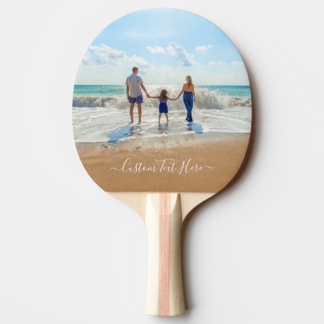 Custom Photo Ping Pong Paddle Your Photos and Text (Back)