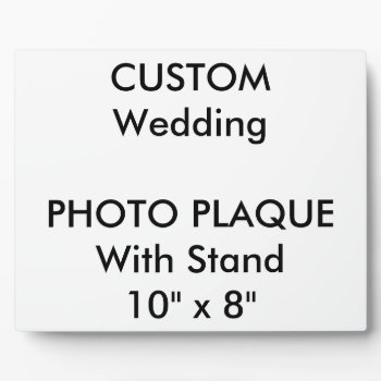 Custom Photo Plaque 10" X 8" by PersonaliseMyWedding at Zazzle