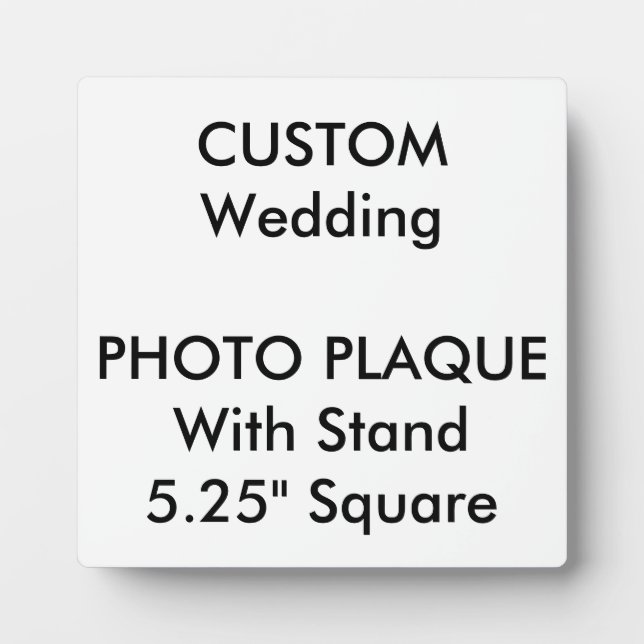 Custom Photo Plaque 5.25" Square (Front)