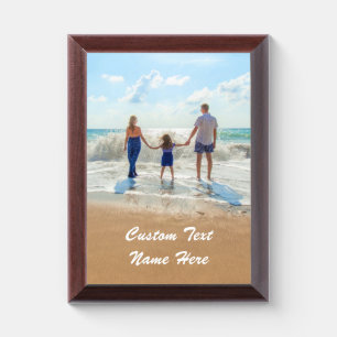 Custom Photo Plaque Gift with Your Photos and Text