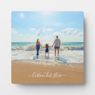 Custom Photo Plaque Gift with Your Photos and Text