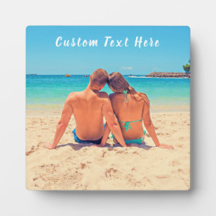 Custom Photo Plaque Gift with Your Photos and Text