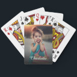 Custom Photo Playing Cards<br><div class="desc">Create your own personalized playing cards with your custom image. Add your favorite photo, design or artwork to create something really unique. To edit this design template, click 'Change' and upload your own image as shown above. Click 'Customize' button to add text, customize fonts and colors. Treat yourself or make...</div>