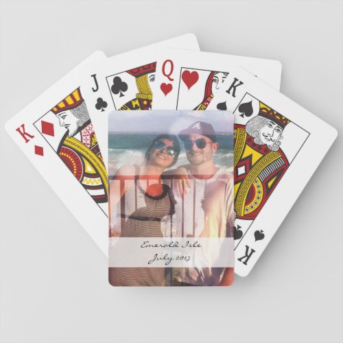Custom photo playing cards _ personalize