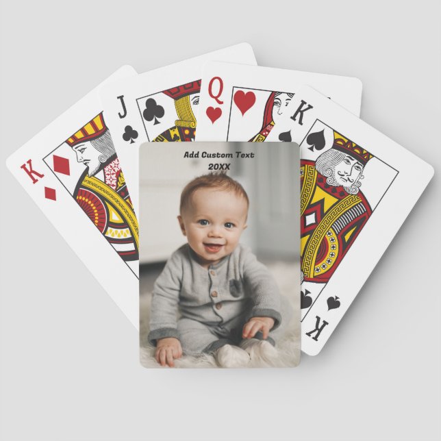 Custom Photo Playing Cards Personalized  (Back)