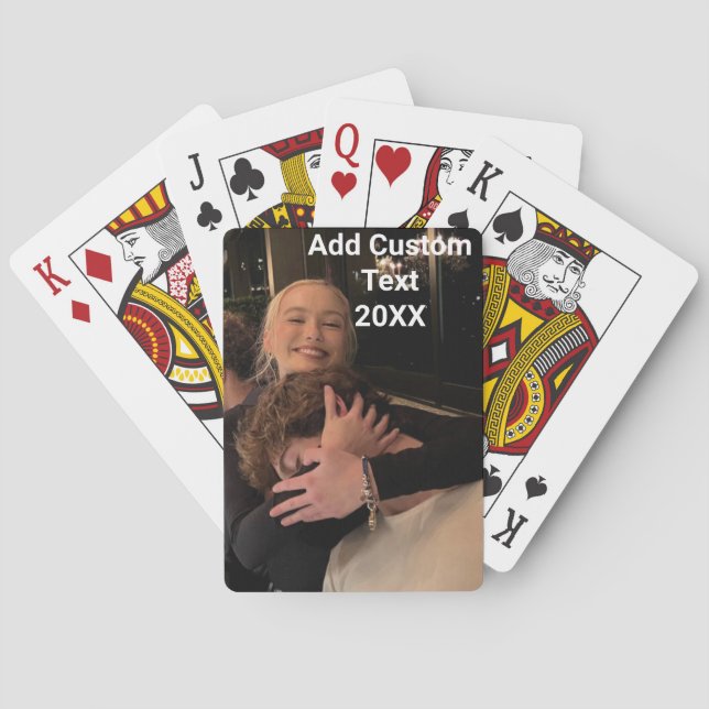 Custom photo playing cards  Personalized card  (Back)