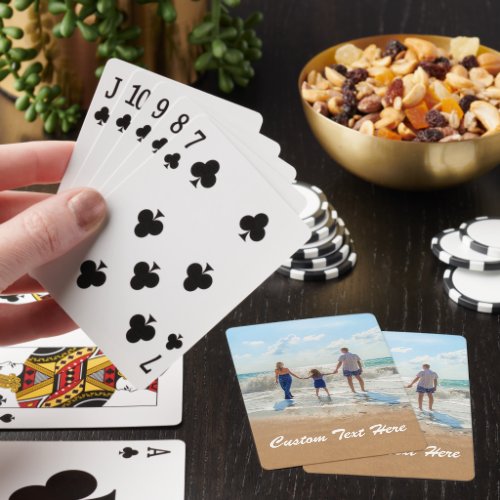 Custom Photo Playing Cards Your Photos and Text