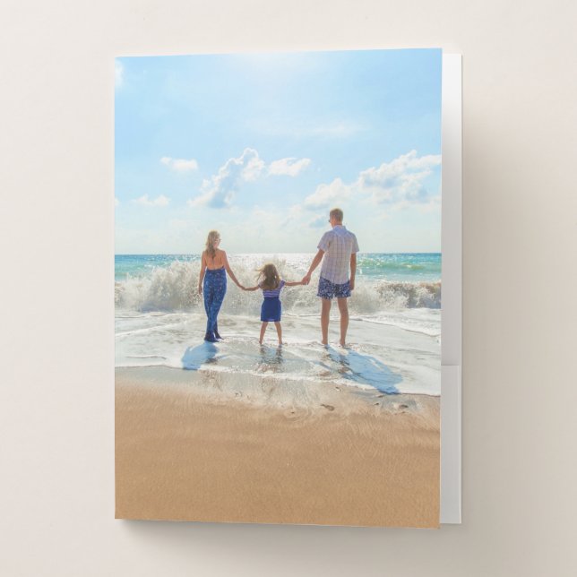 Custom Photo Pocket Folder with Your Photos (Front)